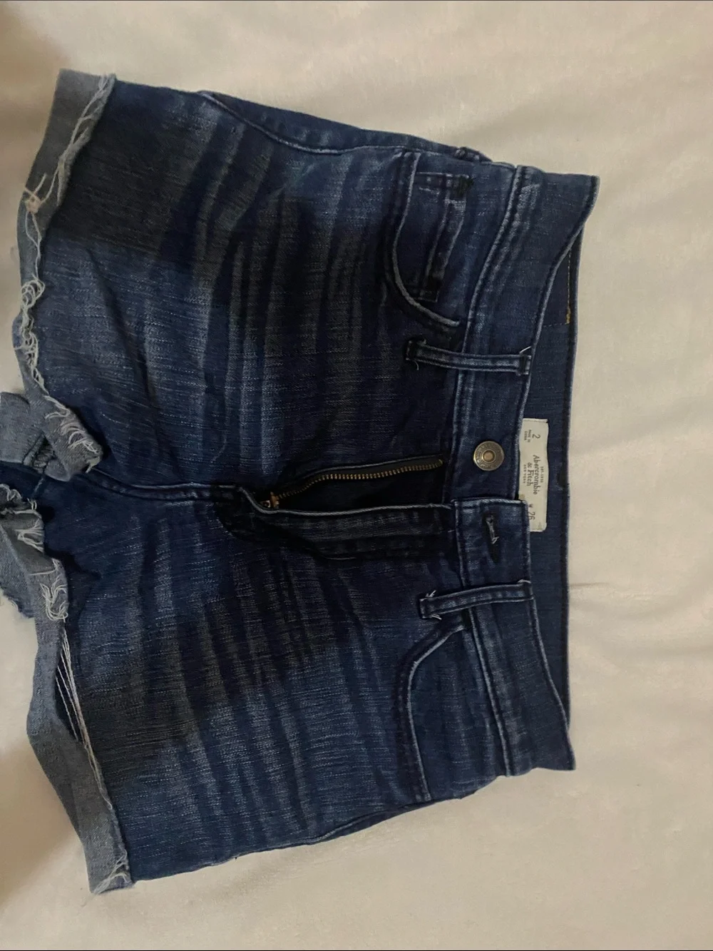 Abercrombie & Fitch Indigo Blue Denim Shorts